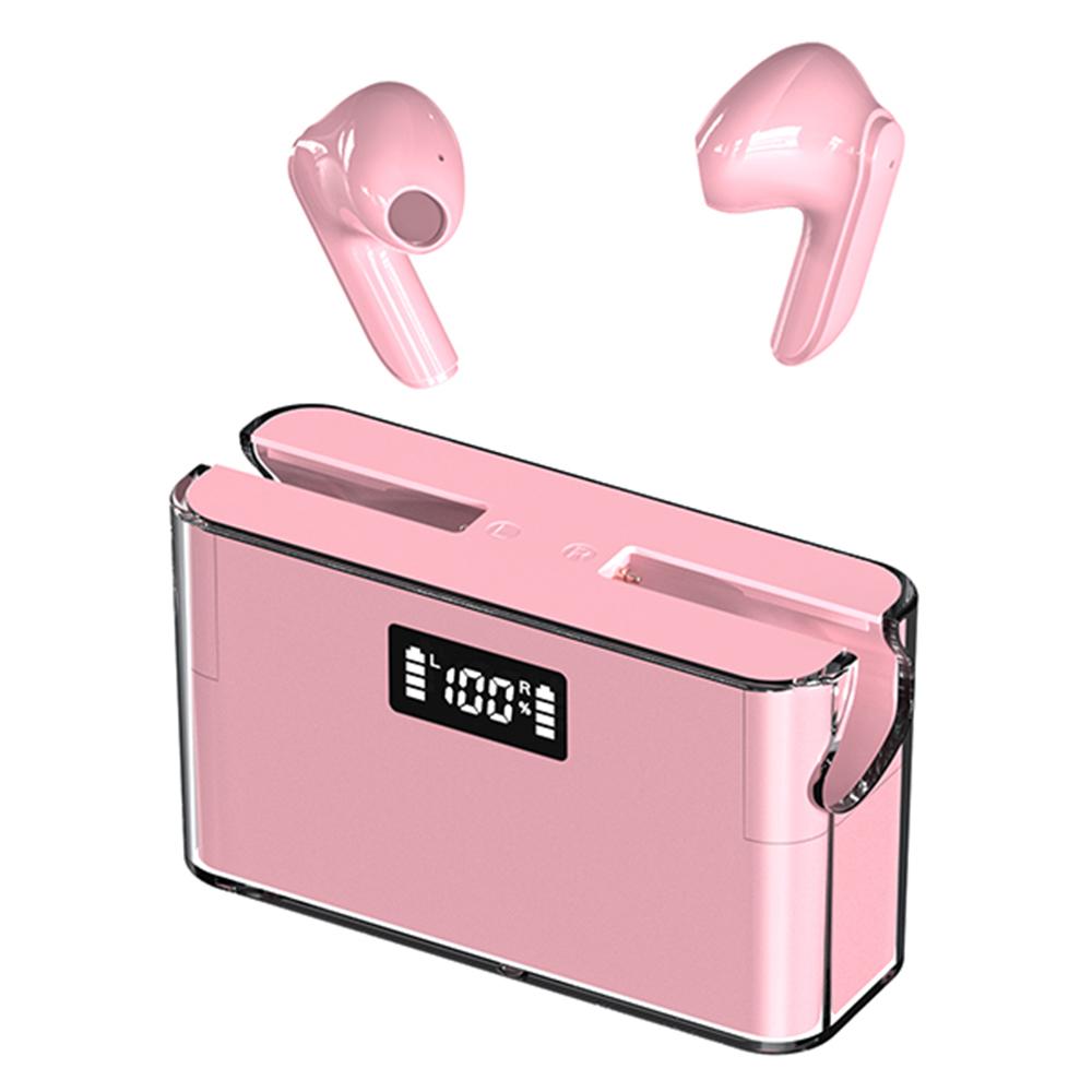 TM11 Semi-In-Ear Bluetooth-compatible Headphones Sports Earphones with Digital Display Charging Case Pink
TM11 Semi-In-Ear Bluetooth-compatible Headphones Sports Earphones with Digital Display Charging Case Pink