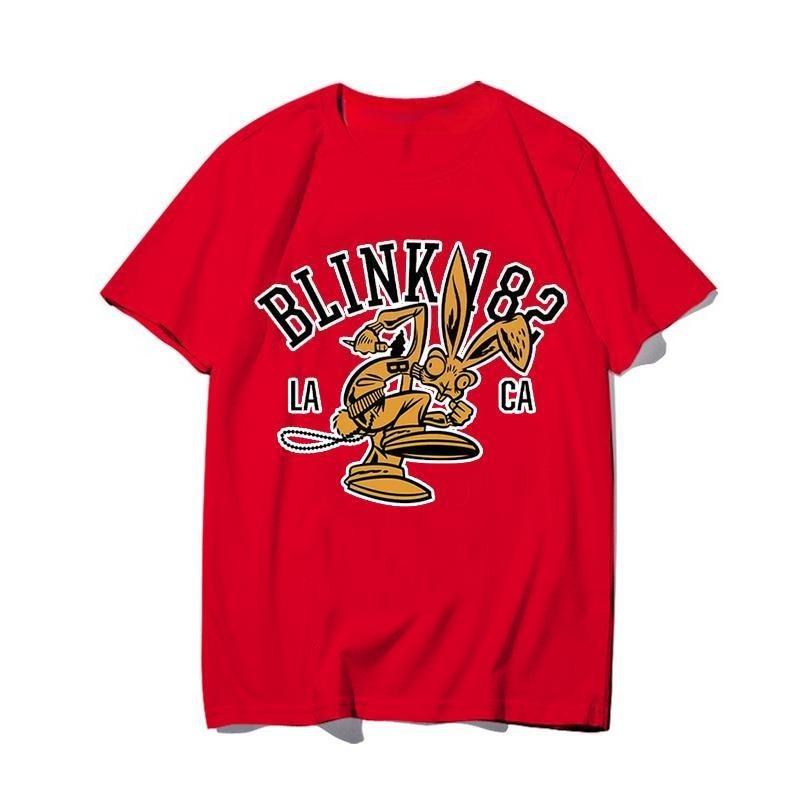 Summer Pure Cotton Roundneck Shortsleeved Shortsleeved Mens Rockthemed Tshirt From Band Blink182 Punk Style 4XL
Summer Pure Cotton Roundneck Shortsleeved Shortsleeved Mens Rockthemed Tshirt From Band Blink182 Punk Style 4XL