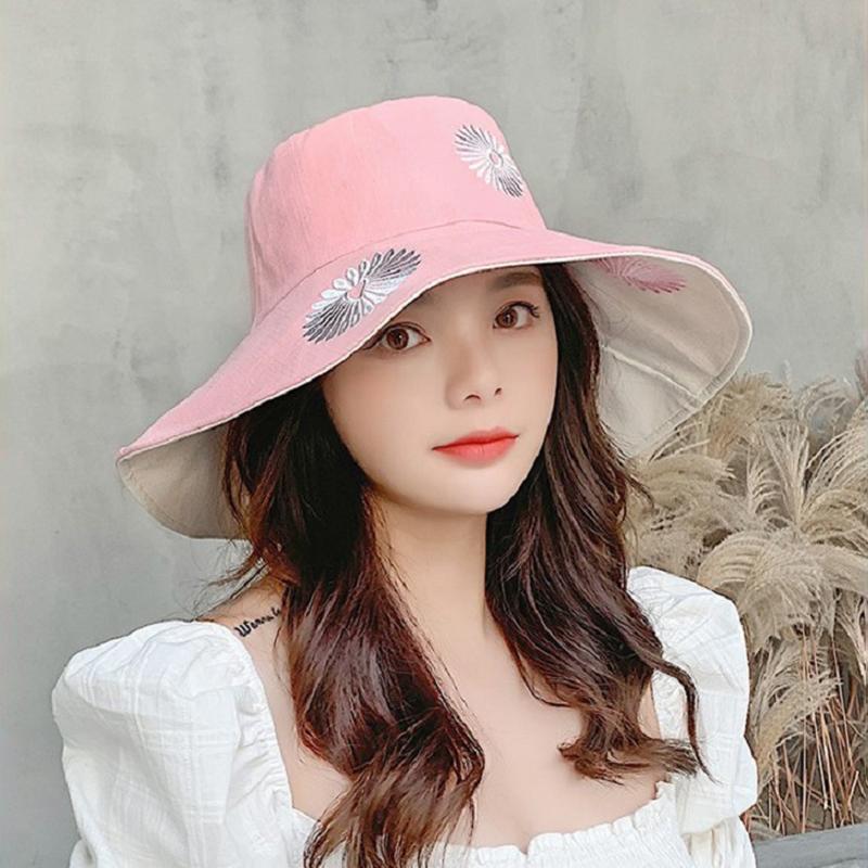 Summer Women Bucket Hat Double-Side Flower Large Brim Fisherman Hats For Ladies Outdoor Travel Beach Sunscreen Basin Cap One Size
Summer Women Bucket Hat Double-Side Flower Large Brim Fisherman Hats For Ladies Outdoor Travel Beach Sunscreen Basin Cap One Size