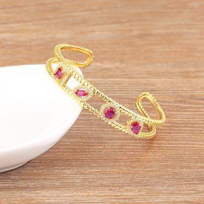Nidin Trendy Gold Plated 4 Colors Evil Eye and Square Zircon Hollow Open Bangle Adjustable Fine Wedding Jewelry For Women Girls 56-58mm розы красного
Nidin Trendy Gold Plated 4 Colors Evil Eye and Square Zircon Hollow Open Bangle Adjustable Fine Wedding Jewelry For Women Girls 56-58mm розы красного