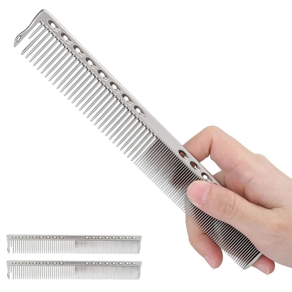 2pcs Aluminum Stainless Steel Haircut Comb Wide and Fine Teeth Barber Comb For Barbers серебряный
2pcs Aluminum Stainless Steel Haircut Comb Wide and Fine Teeth Barber Comb For Barbers серебряный
