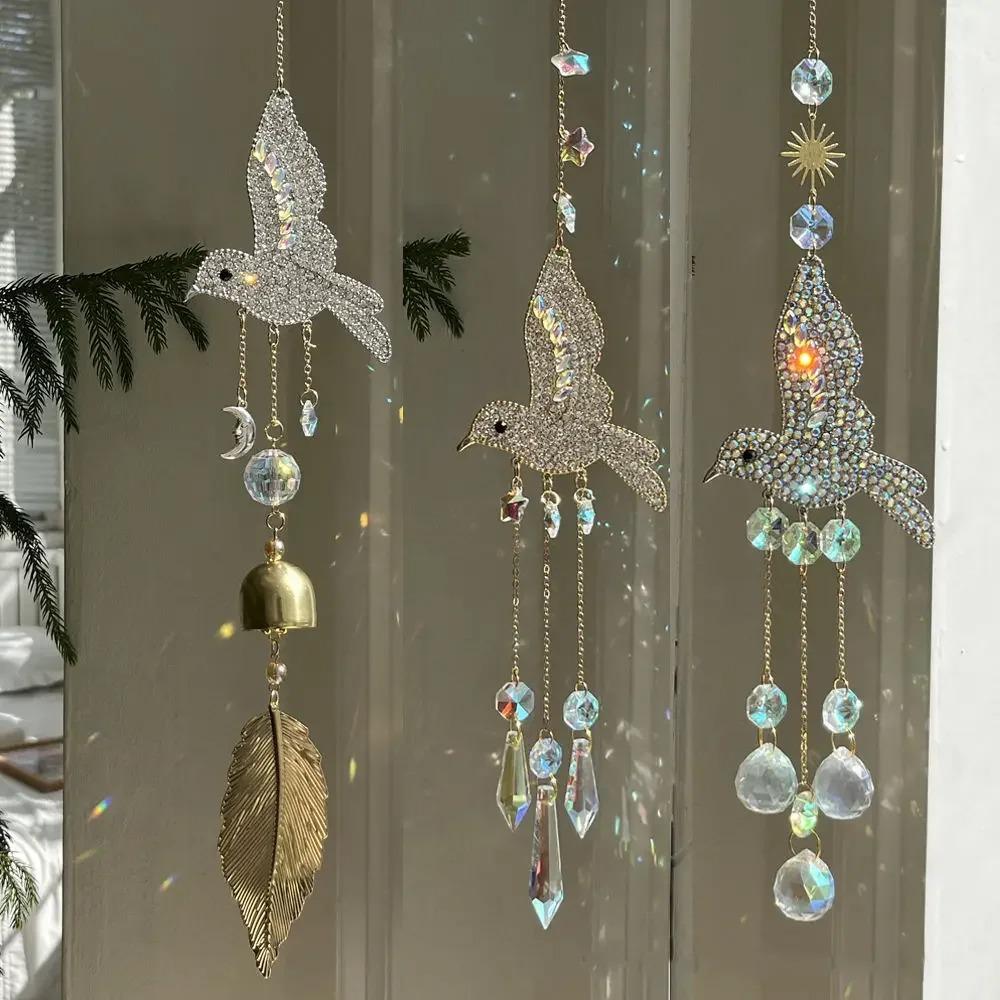 DIY Crafts Wind Chime Hanging Ornaments Colorful Bird Sun Catchers Pendant Bedroom Balcony Patio Style 1
DIY Crafts Wind Chime Hanging Ornaments Colorful Bird Sun Catchers Pendant Bedroom Balcony Patio Style 1