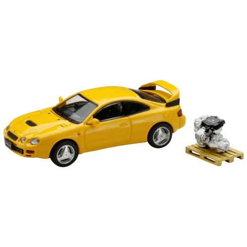 HJ64 1/64 Scale Toyota Celica GT-FOUR WRC EDITION (ST205) with Engine Display Model, Super Bright Yellow, Finished Model
HJ64 1/64 Scale Toyota Celica GT-FOUR WRC EDITION (ST205) with Engine Display Model, Super Bright Yellow, Finished Model