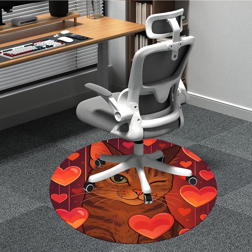 1PC Cat Hearts Office Round Area Rug, Indoor Mat Suitable ForOffice, Under Office Chairs Bedroom Living Room Home Decor, Room Deco g072 80cm by 80cm
1PC Cat Hearts Office Round Area Rug, Indoor Mat Suitable ForOffice, Under Office Chairs Bedroom Living Room Home Decor, Room Deco g072 80cm by 80cm