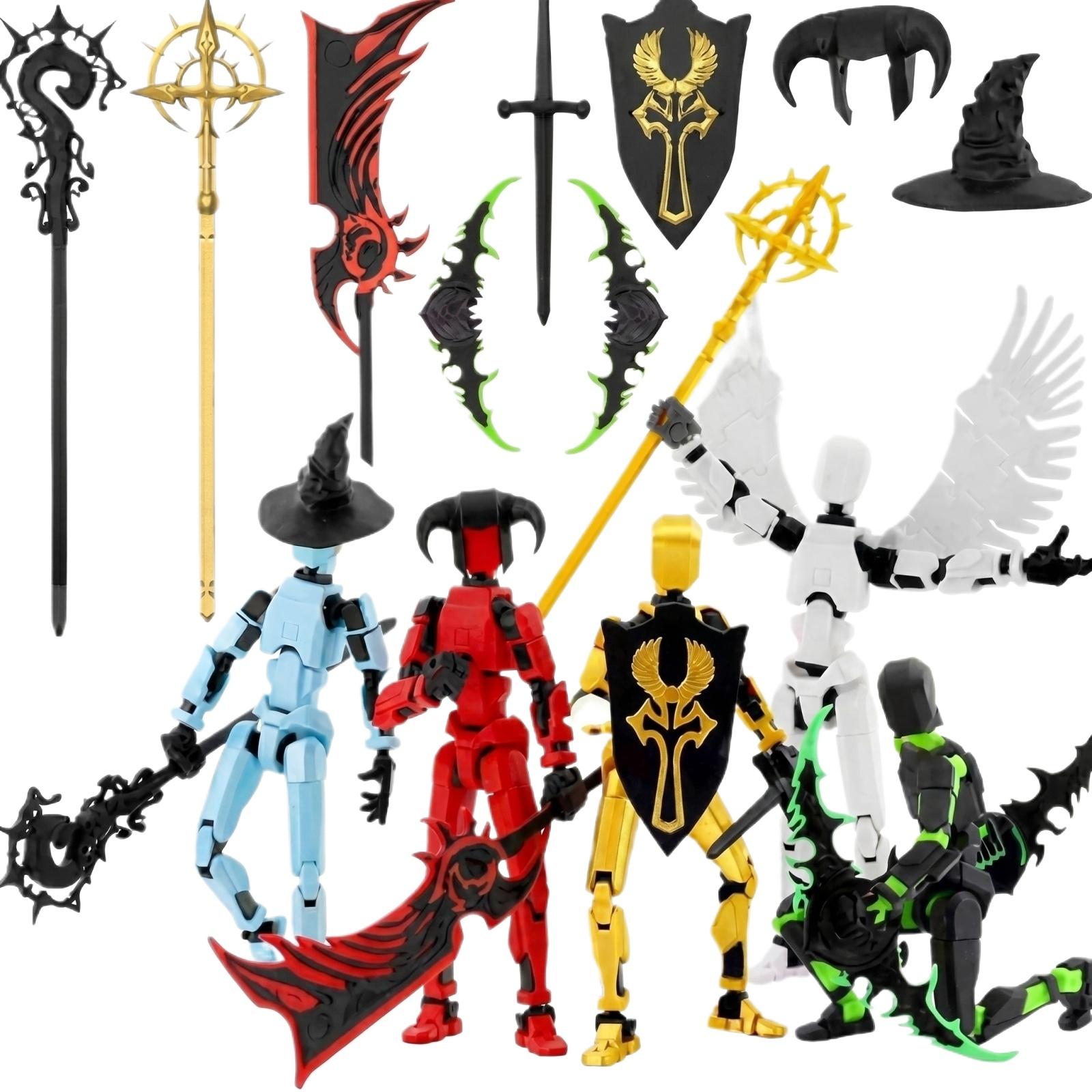 13 Joint Articulated 3D Printed Poseable Robot Figurine DIY Model Action Figure with Interchangeable Hands and Weapons for Display and Collection one size
13 Joint Articulated 3D Printed Poseable Robot Figurine DIY Model Action Figure with Interchangeable Hands and Weapons for Display and Collection one size