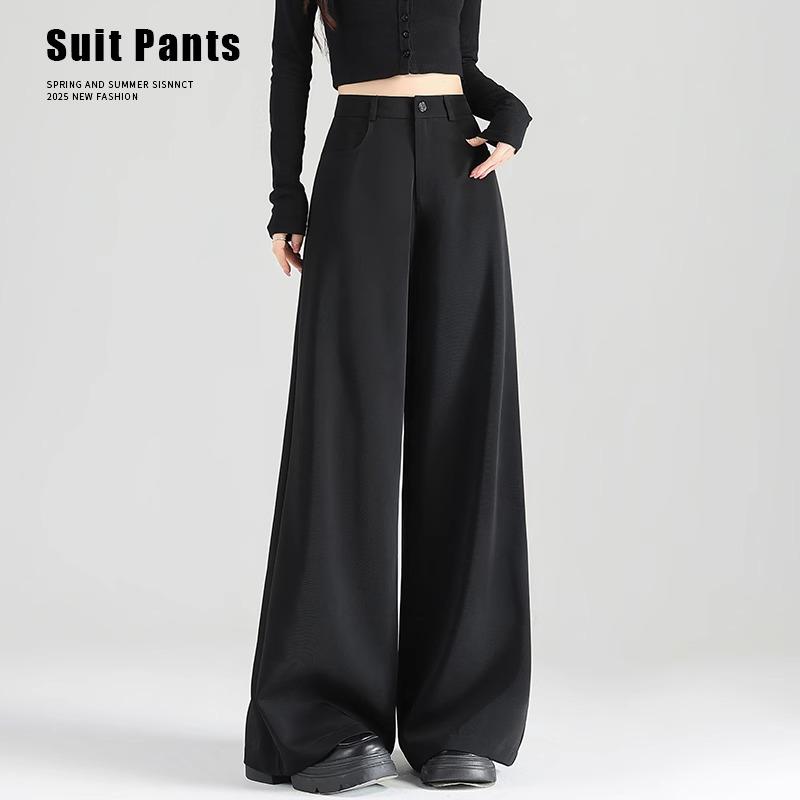 2025 Women s High Waist Slimming Petite Black Suit Pants - Summer Casual Narrow or Wide Leg Options XL: Fits 116-130 jin
2025 Women s High Waist Slimming Petite Black Suit Pants - Summer Casual Narrow or Wide Leg Options XL: Fits 116-130 jin