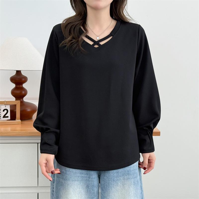 2026 Spring Plus Size Women s Pleated Cross-Neck Long Sleeve Casual Sweatshirt in Air Cotton, Simple Top for Chubby Girls 4XL чёрный
2026 Spring Plus Size Women s Pleated Cross-Neck Long Sleeve Casual Sweatshirt in Air Cotton, Simple Top for Chubby Girls 4XL чёрный