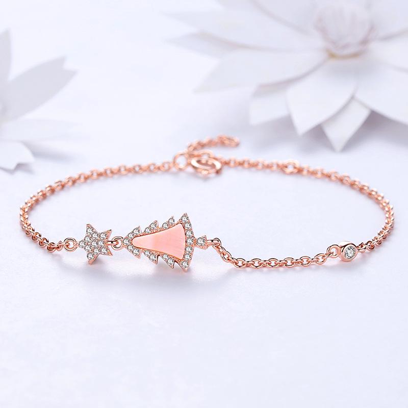 Korean Style Minimalist Sterling Silver Ferris Wheel Bracelet for Women: Bestie Christmas Tree Design Sterling Silver 925
Korean Style Minimalist Sterling Silver Ferris Wheel Bracelet for Women: Bestie Christmas Tree Design Sterling Silver 925