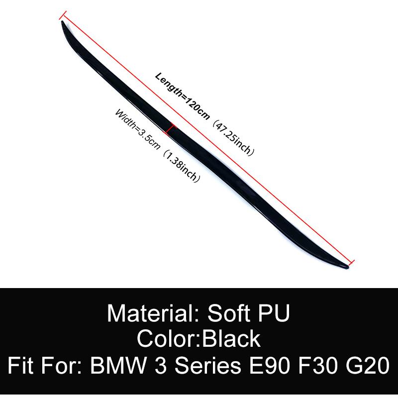 Для BMW 3 серии E90 F30 G20 320i 325i 330i 2005-2022 задняя крышка багажника автомобильный спойлер крылья мягкий искусственный материал черный 120 см чёрный
Для BMW 3 серии E90 F30 G20 320i 325i 330i 2005-2022 задняя крышка багажника автомобильный спойлер крылья мягкий искусственный материал черный 120 см чёрный