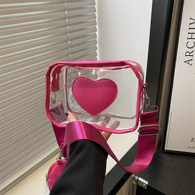 Простая прозрачная сумка-мессенджер любовь универсальная повседневная наплечная сумка нишевый дизайн широкий плечевой ремень мессенджер маленькая квадратная сумка роза розовый
Простая прозрачная сумка-мессенджер любовь универсальная повседневная наплечная сумка нишевый дизайн широкий плечевой ремень мессенджер маленькая квадратная сумка роза розовый