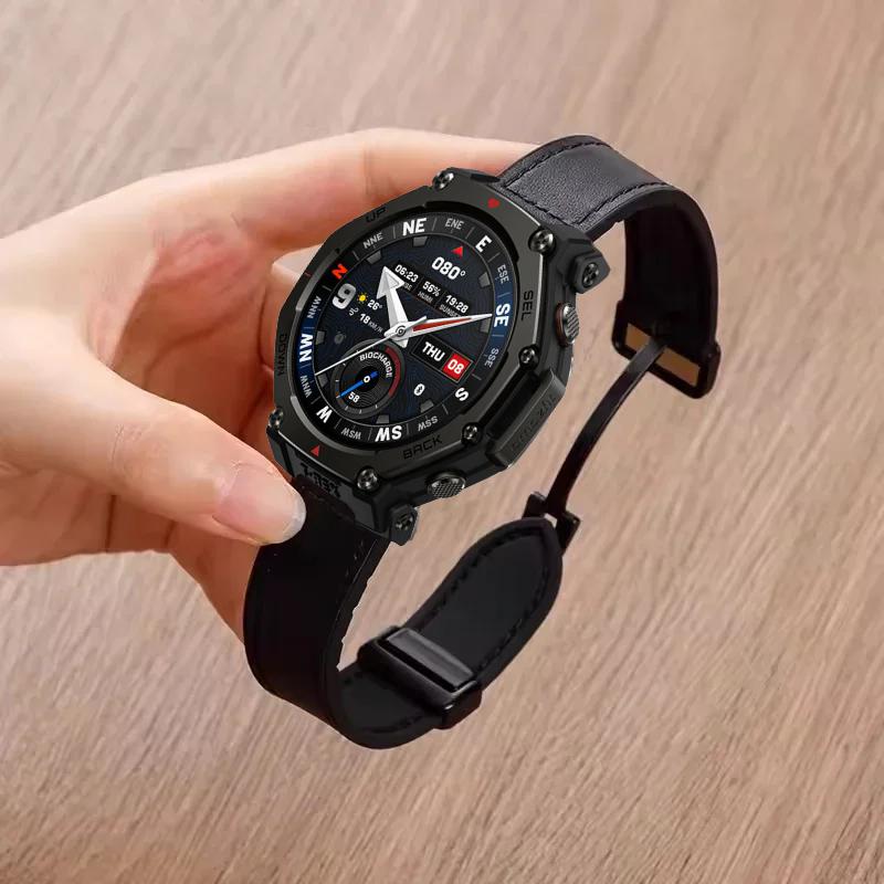 Silicone+Leather Strap For Amazfit T-Rex3 Pro 48mm 44mm/Helio Magnetic Bracelet Amazfit Active 2-2 Square/Bip 6-5/Balance 2 Band T-Rex3 Pro 48mm чёрный
Silicone+Leather Strap For Amazfit T-Rex3 Pro 48mm 44mm/Helio Magnetic Bracelet Amazfit Active 2-2 Square/Bip 6-5/Balance 2 Band T-Rex3 Pro 48mm чёрный