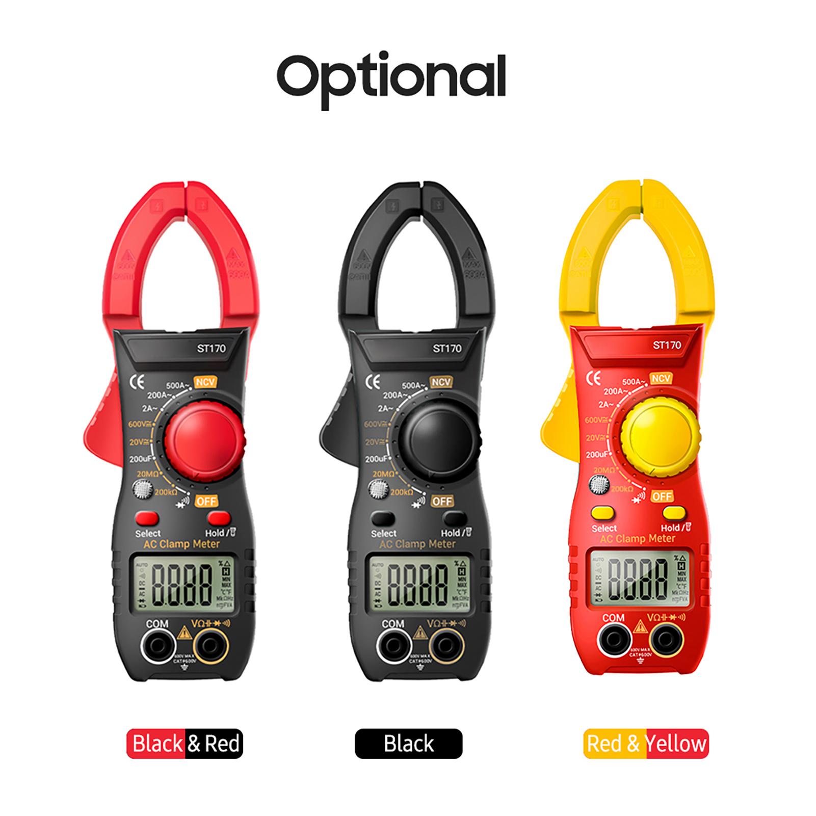 ST170 Smart Clamp Meter 1 Counts Auto-ranging Digital Multimeter LCD Screen AC Voltage AC Current Tester LED Flashlight NCV Induction Volt
ST170 Smart Clamp Meter 1 Counts Auto-ranging Digital Multimeter LCD Screen AC Voltage AC Current Tester LED Flashlight NCV Induction Volt