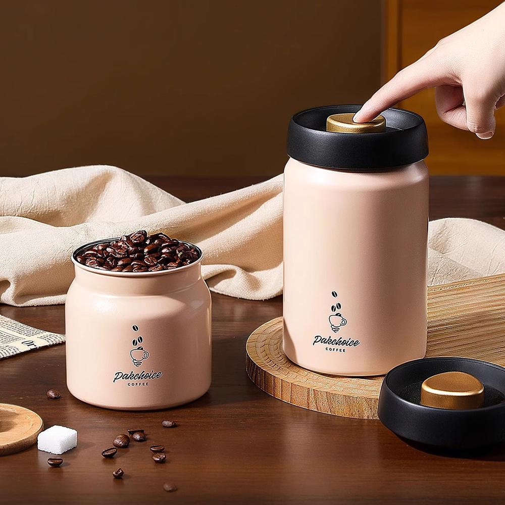 Vacuum Stainless Steel Coffee Bean Sealed Jar 500/900/1200ml Light-proof Tea Jar Coffee Powder Food Storage Storage Jar
Vacuum Stainless Steel Coffee Bean Sealed Jar 500/900/1200ml Light-proof Tea Jar Coffee Powder Food Storage Storage Jar