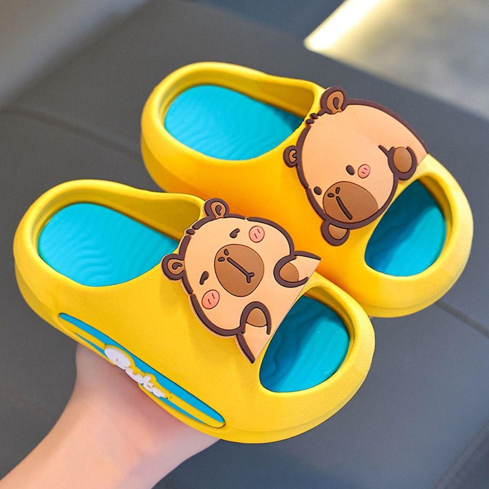 Platform Cute Capybara Slippers Cartoon Children s Bathroom Sandals Vacation Travel EUR26-27 кавовий
Platform Cute Capybara Slippers Cartoon Children s Bathroom Sandals Vacation Travel EUR26-27 кавовий