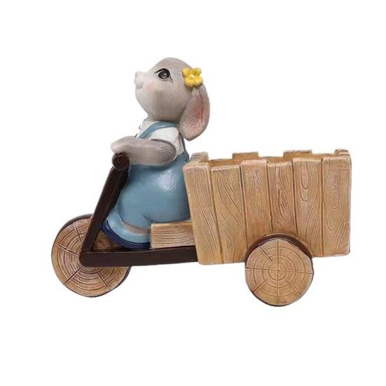Easter Bunny Riding Tricycle Planter Resin Rabbit Flower Pot Cute Animal Plant Pot for Home Garden Desk Decor 1pc
Easter Bunny Riding Tricycle Planter Resin Rabbit Flower Pot Cute Animal Plant Pot for Home Garden Desk Decor 1pc