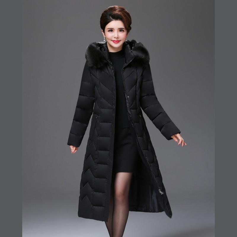 Женская зимняя куртка с капюшоном и меховым воротником, пуховая хлопковая куртка, одежда для женщин среднего возраста, средней длины, утолщенное пальто, теплая куртка XXXXXL чёрный
Женская зимняя куртка с капюшоном и меховым воротником, пуховая хлопковая куртка, одежда для женщин среднего возраста, средней длины, утолщенное пальто, теплая куртка XXXXXL чёрный