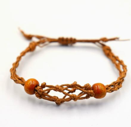 Handwoven Natural Stone Beaded Bracelet Adjustable Macrame Cord Woven Coffee Style Handmade Jewelry for Casual Wear One Size
Handwoven Natural Stone Beaded Bracelet Adjustable Macrame Cord Woven Coffee Style Handmade Jewelry for Casual Wear One Size