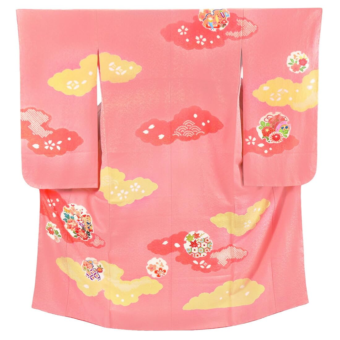 7 years Made in Japan Special Pure Large Clouds and Drum No Celebratory Large Thirteenth Luxury 7 Years Peach Blossom Color Shichi-Go-San Kimono, old,
7 years Made in Japan Special Pure Large Clouds and Drum No Celebratory Large Thirteenth Luxury 7 Years Peach Blossom Color Shichi-Go-San Kimono, old,