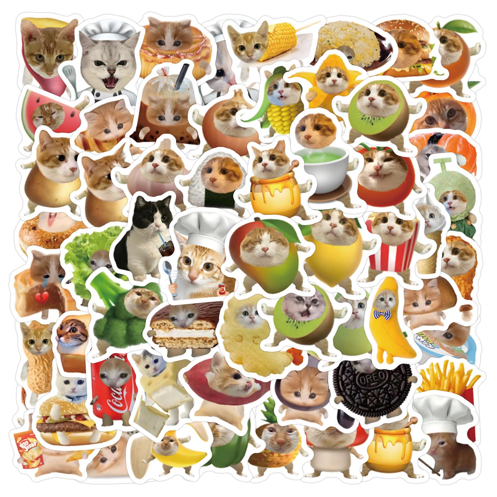 100 Cute & Funny Food Cat Stickers for Planners, Water Bottles, and Desktops
100 Cute & Funny Food Cat Stickers for Planners, Water Bottles, and Desktops