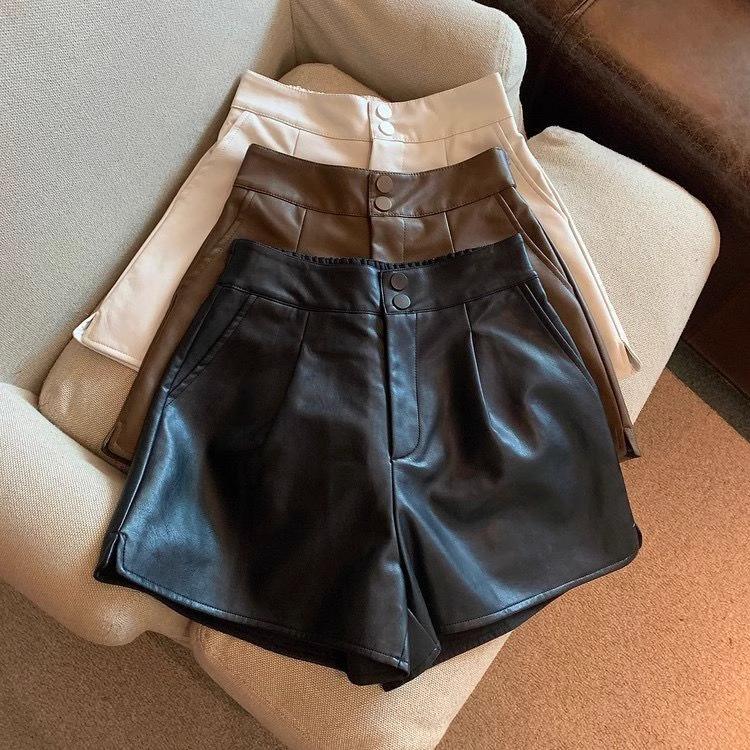 New Year s Hot Girl Leather Shorts: Solid Color, High-Waist, Slimming Petite for Spring/Summer S
New Year s Hot Girl Leather Shorts: Solid Color, High-Waist, Slimming Petite for Spring/Summer S