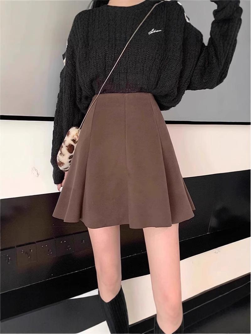 Coffee Wool Blend Hepburn-Style A-Line Puffy Midi Skirt for Women - Spring/Autumn High Waist Pleated Skirt Pants Anti-Exposure 4XL
Coffee Wool Blend Hepburn-Style A-Line Puffy Midi Skirt for Women - Spring/Autumn High Waist Pleated Skirt Pants Anti-Exposure 4XL