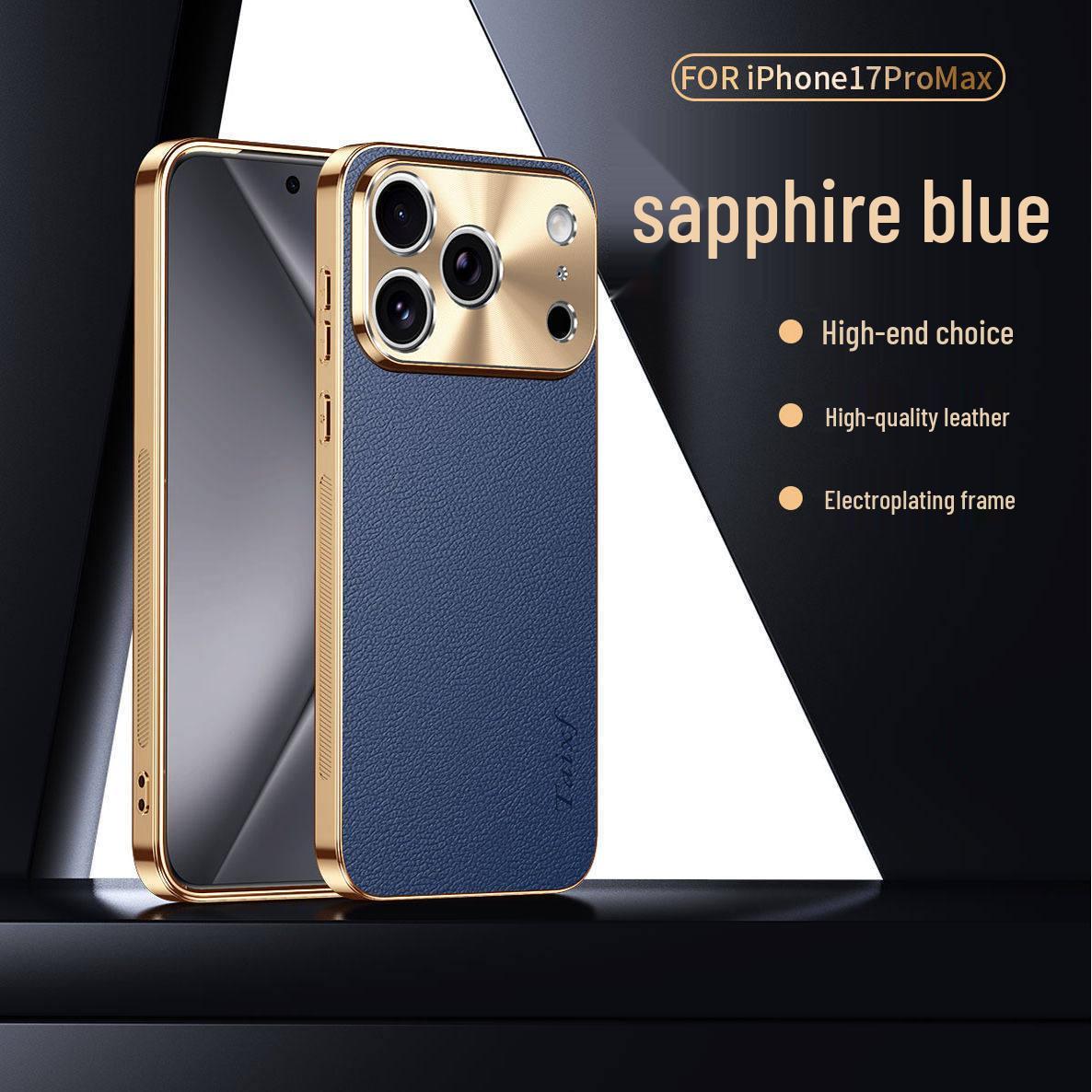 Compatible with Apple iPhone 17 Pro Max, 16, 15, Electroplated Lychee Leather Texture, Full Coverage, Drop-Proof Protective Case. 14
Compatible with Apple iPhone 17 Pro Max, 16, 15, Electroplated Lychee Leather Texture, Full Coverage, Drop-Proof Protective Case. 14