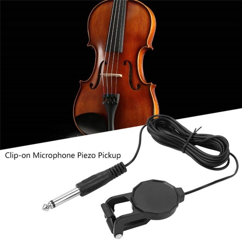 Black Guitar Parts 6.35MM Mono Plug 2.5m Cable Clip On Pickup Guitar Pickup Violin Pickup Clip
Black Guitar Parts 6.35MM Mono Plug 2.5m Cable Clip On Pickup Guitar Pickup Violin Pickup Clip