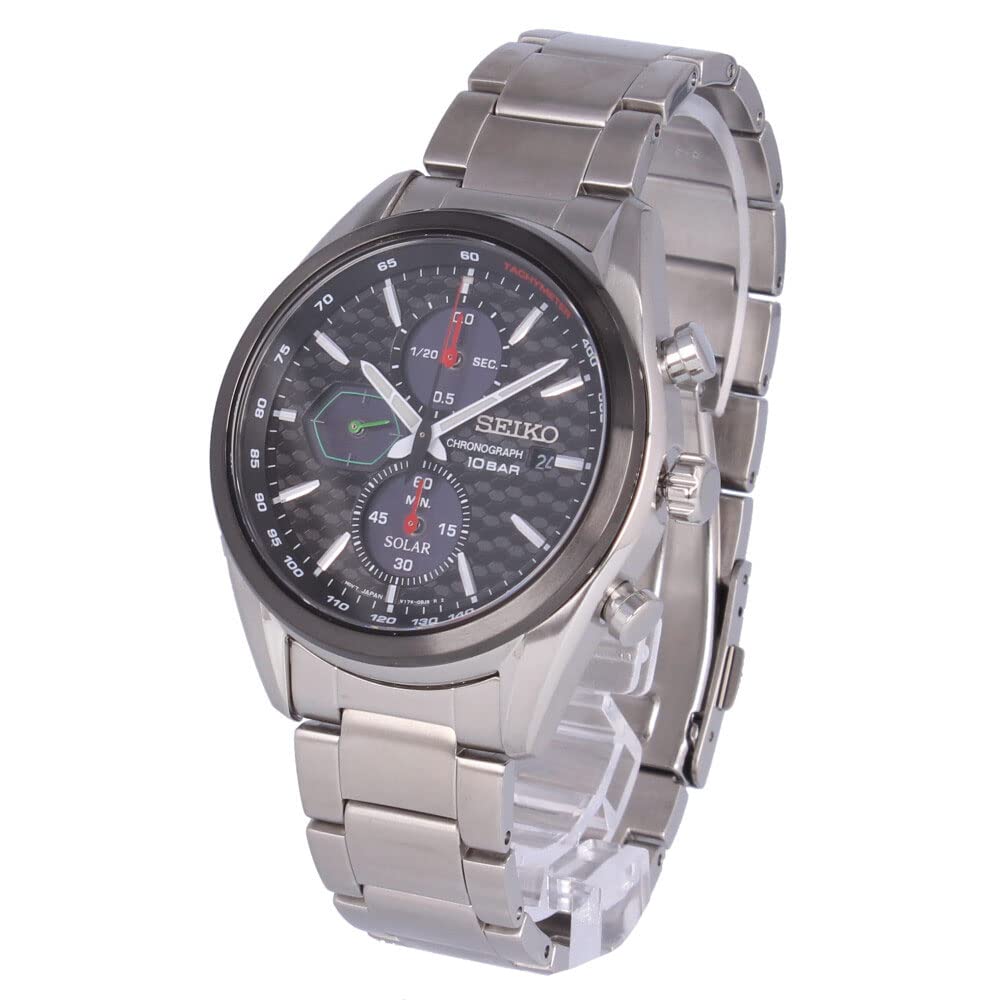 SEIKO Watch Men s Waterproof Solar Chronograph Metal Silver Black SSC803P Business 
SEIKO Watch Men s Waterproof Solar Chronograph Metal Silver Black SSC803P Business