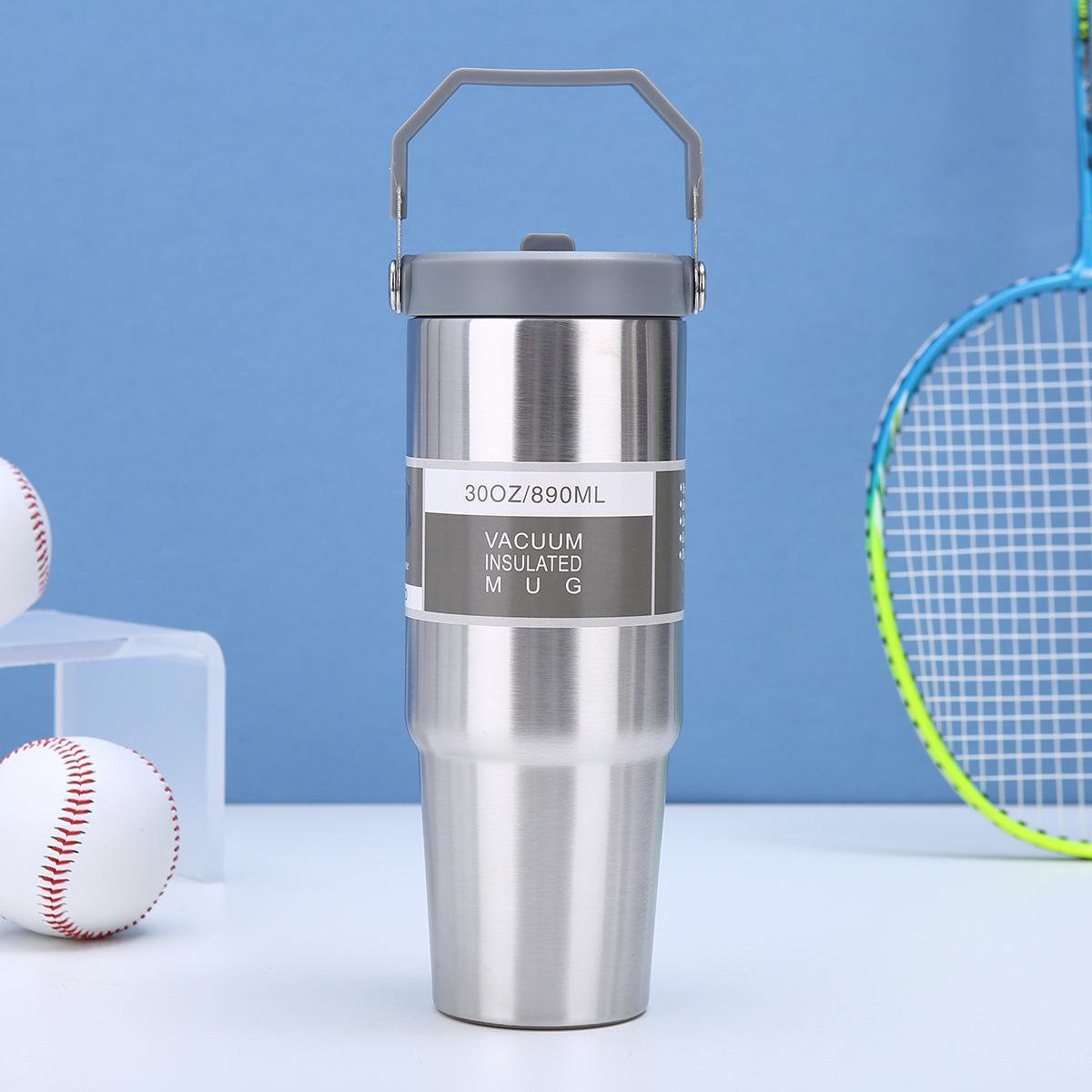 Handheld 30oz Stainless Steel Ice Bucket Thermos Cup with Straw for Cars 600ml
Handheld 30oz Stainless Steel Ice Bucket Thermos Cup with Straw for Cars 600ml