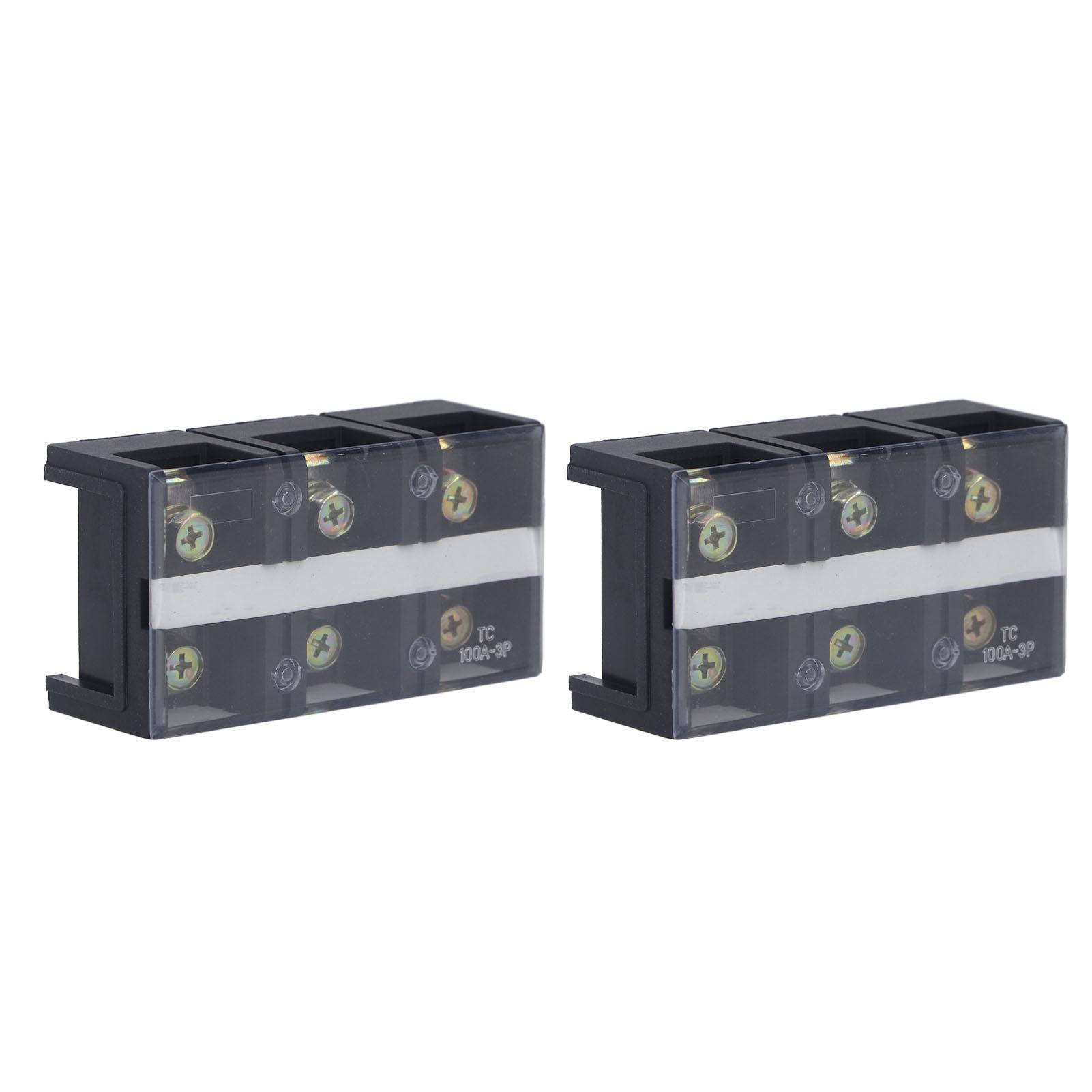 2pcs Wire Barrier Block Terminal Strip Professional TC Fixed 600V 100A Dual Row Screw Terminal
2pcs Wire Barrier Block Terminal Strip Professional TC Fixed 600V 100A Dual Row Screw Terminal