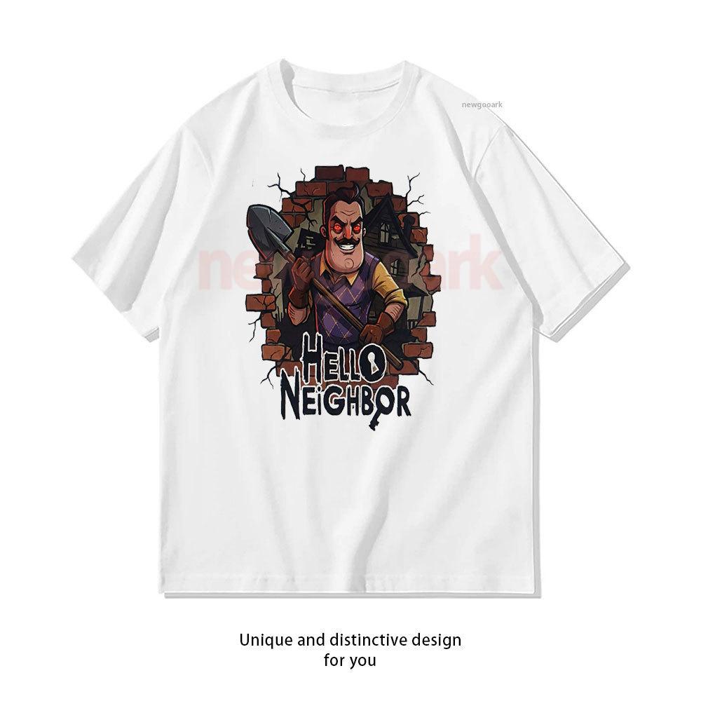 Hello Neighbor Villain Portrait Classic TShirt Woman Man Casual Cotton Graphic T Shirts Creative Streetwear Oneck Camisetas S
Hello Neighbor Villain Portrait Classic TShirt Woman Man Casual Cotton Graphic T Shirts Creative Streetwear Oneck Camisetas S