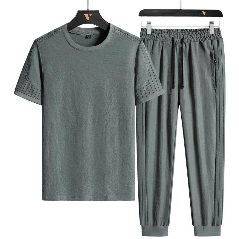 Мужской повседневный спортивный костюм, стильный и модный, в комплекте с рубашкой из двух предметов с короткими рукавами 8XL/130-140KG зелёный
Мужской повседневный спортивный костюм, стильный и модный, в комплекте с рубашкой из двух предметов с короткими рукавами 8XL/130-140KG зелёный