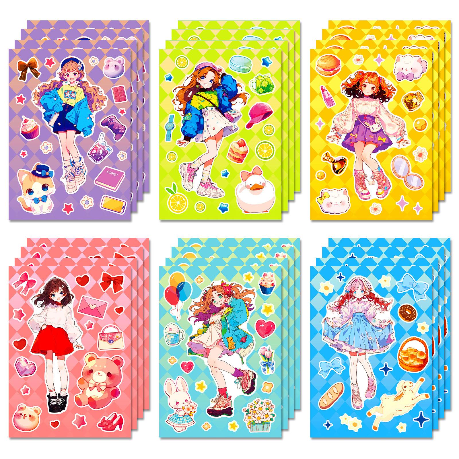 6 Sheets/Pack Girl Heart Mix And Match Clothing Puzzle Sticker Bow Element Diy Mobile Phone Case Decoration
6 Sheets/Pack Girl Heart Mix And Match Clothing Puzzle Sticker Bow Element Diy Mobile Phone Case Decoration