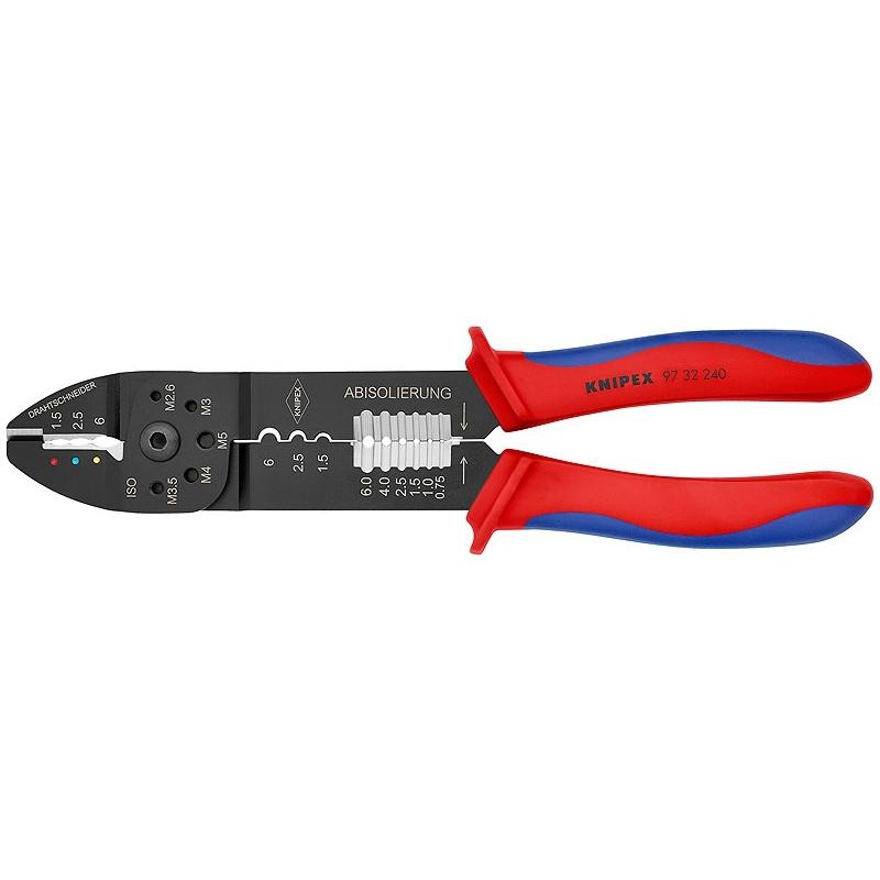 Пресс-клещи Knipex 3 розетки Изолированные кабельные наконечники и вилки 0 5-6 0 мм2 Длина 240 мм
Пресс-клещи Knipex 3 розетки Изолированные кабельные наконечники и вилки 0 5-6 0 мм2 Длина 240 мм