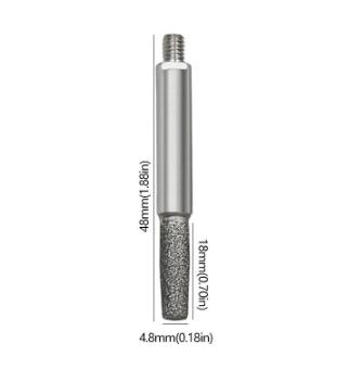 Three 4.8mm grinding heads (without ) One Size
Three 4.8mm grinding heads (without ) One Size