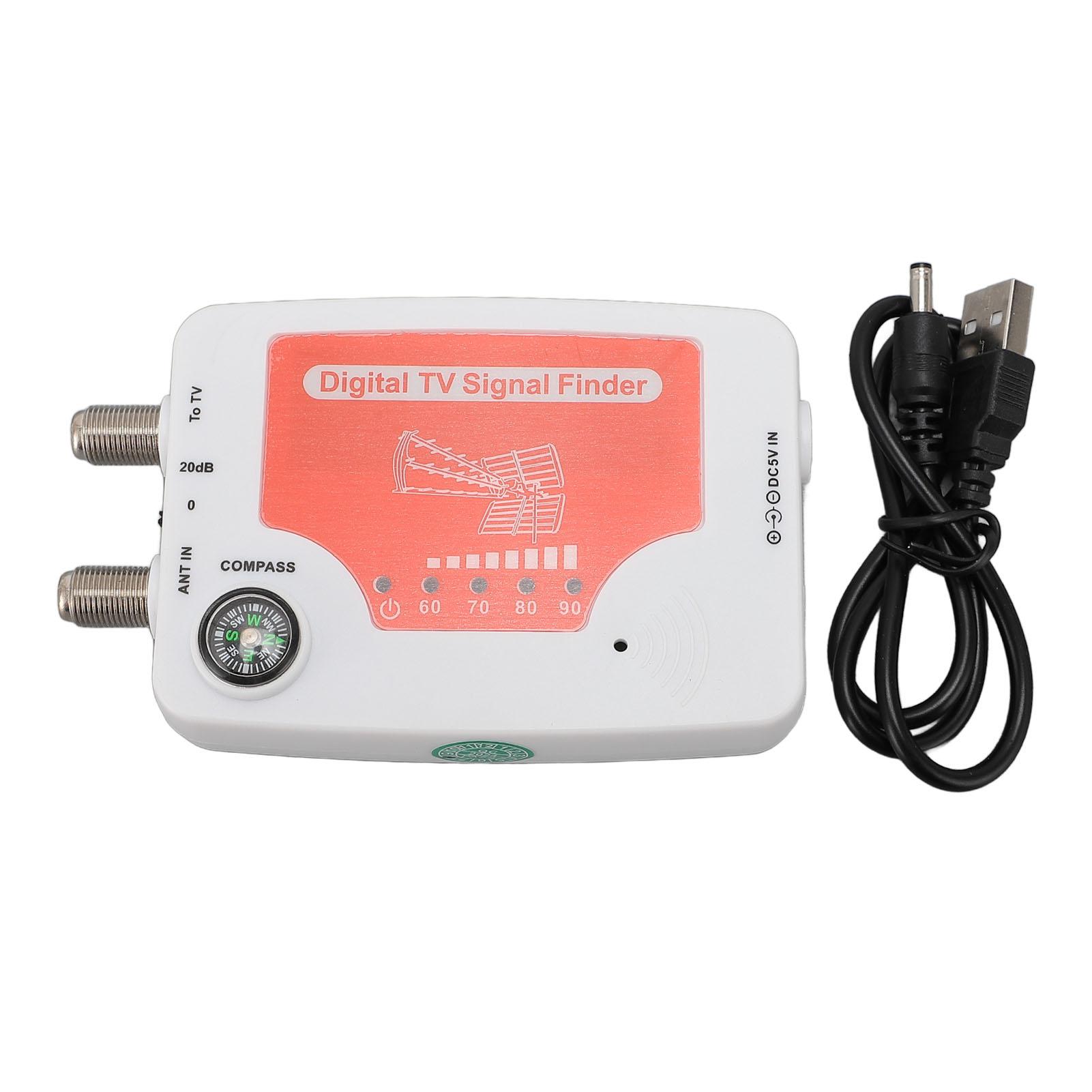 TV Signal Finder with LED Display Portable TV Antenna Signal Strength Finder Signal Finding Meter
TV Signal Finder with LED Display Portable TV Antenna Signal Strength Finder Signal Finding Meter