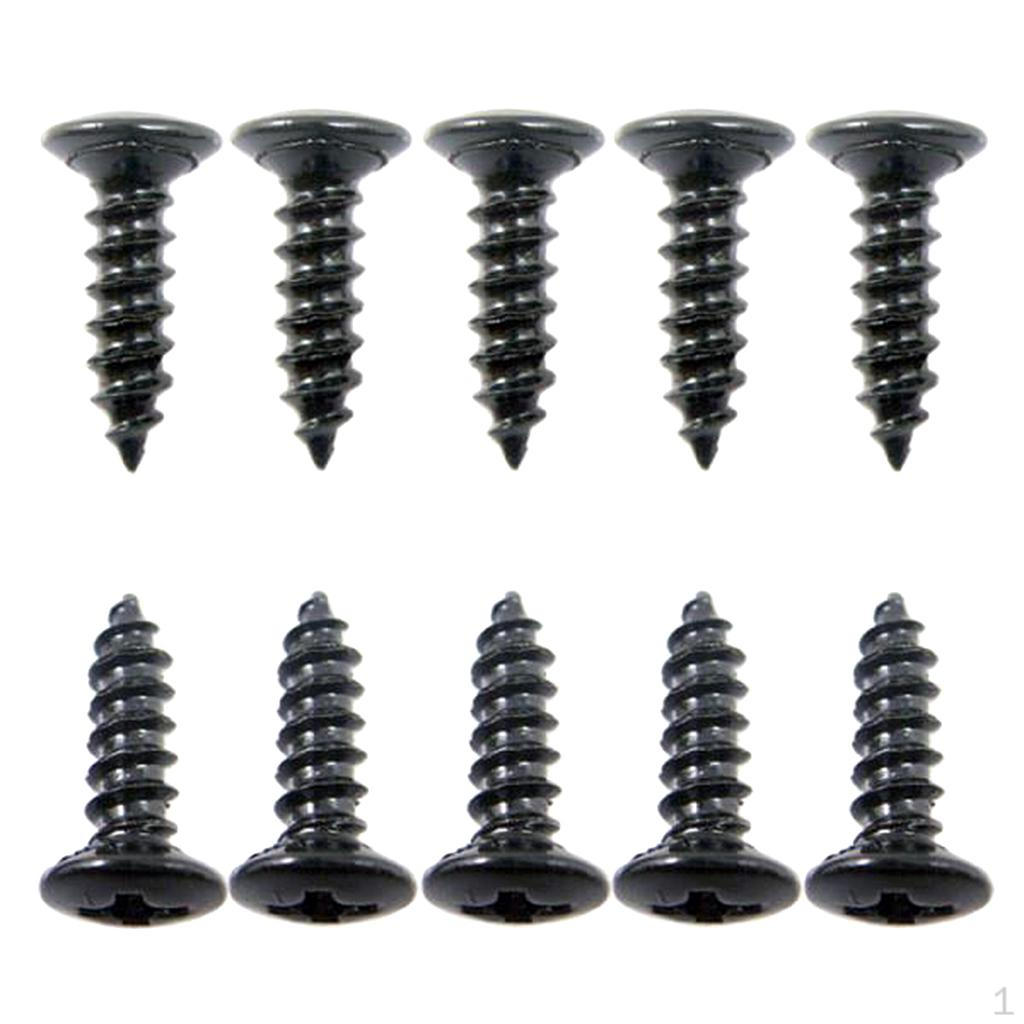 Set of 50 Pieces Pickguard Mounting Screws for Electric Guitar, Bass Accessory Black 12mm
Set of 50 Pieces Pickguard Mounting Screws for Electric Guitar, Bass Accessory Black 12mm