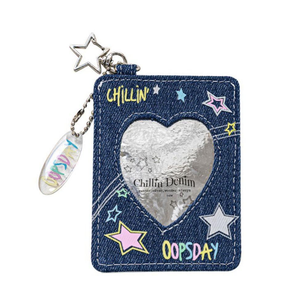 3 Inch Denim Card Holder Star Card Storage Bag Cute Bag Pendant Photocard світло-синій колір
3 Inch Denim Card Holder Star Card Storage Bag Cute Bag Pendant Photocard світло-синій колір