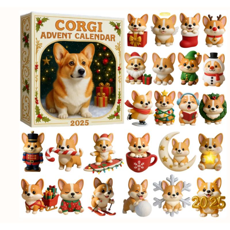 Coigi Advent Calendar 2026, 24 Days Countdown With Cute Corgi Mini Ornaments, Dog-Themed Christmas Decoration Set For Home Décor
Coigi Advent Calendar 2026, 24 Days Countdown With Cute Corgi Mini Ornaments, Dog-Themed Christmas Decoration Set For Home Décor