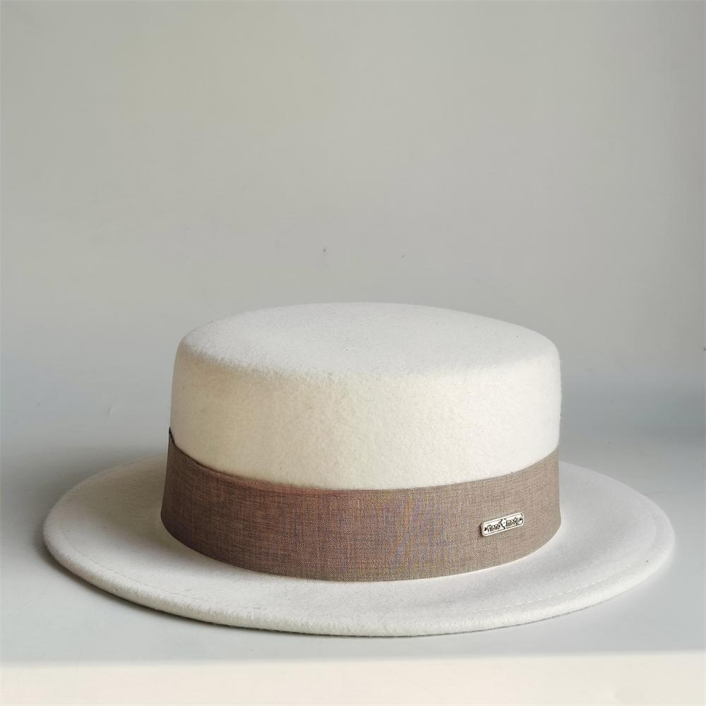 French wool hat women Vintage fedora Hat wool soft Flat Top hats men Panama Gentlemen Church Jazz Hat Short Flat Brim Hat 56-58
French wool hat women Vintage fedora Hat wool soft Flat Top hats men Panama Gentlemen Church Jazz Hat Short Flat Brim Hat 56-58