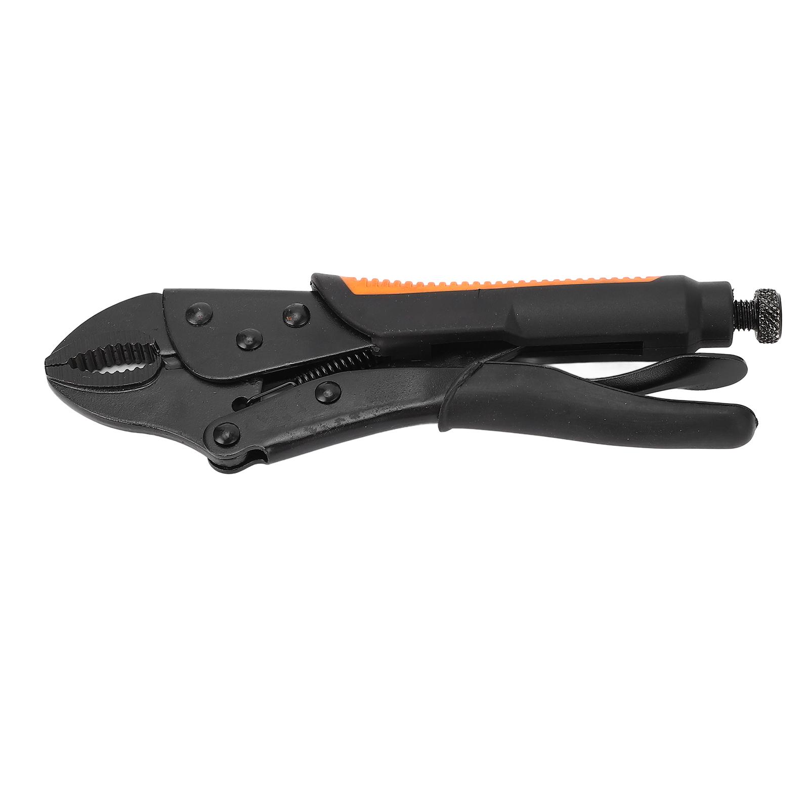 Locking Pliers Curved Jaw Carbon Steel Adjustable Wrench Woodworking Clamping Device 10in
Locking Pliers Curved Jaw Carbon Steel Adjustable Wrench Woodworking Clamping Device 10in