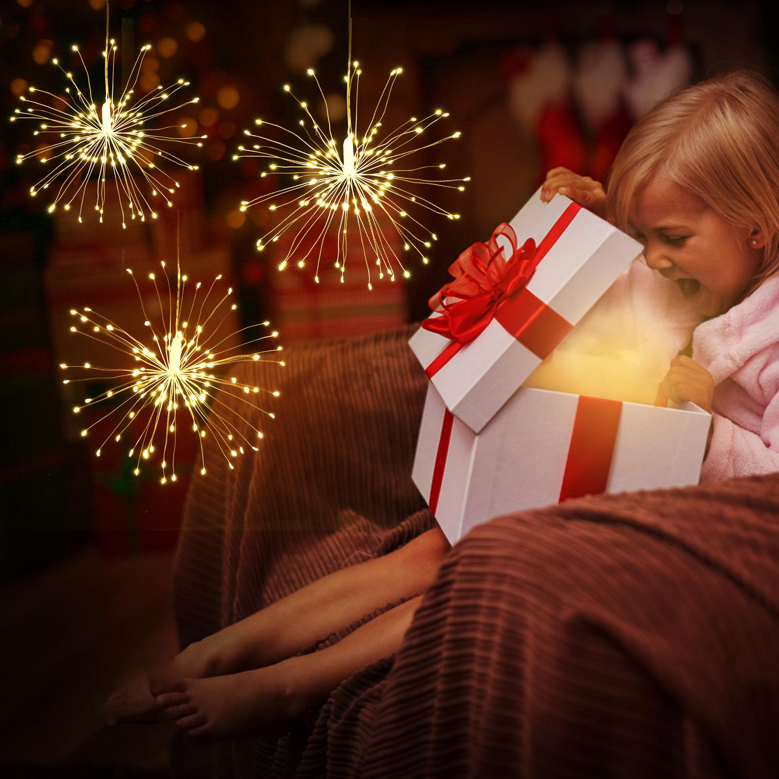 Гирлянда Fairy Firework с дистанционным управлением 120 светодиодов с регулируемой яркостью 8 режимов освещения Проводные фонари
Гирлянда Fairy Firework с дистанционным управлением 120 светодиодов с регулируемой яркостью 8 режимов освещения Проводные фонари