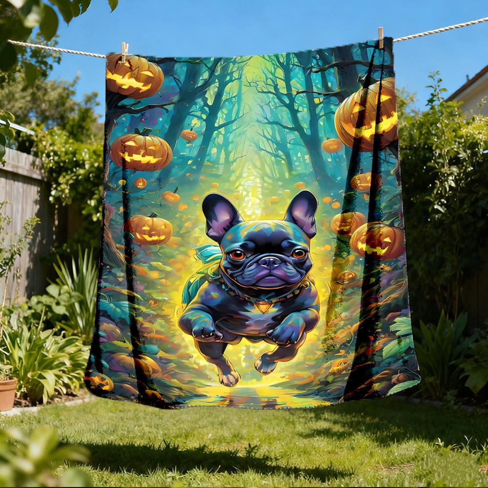 1pc French Bulldog Print Outdoor Blanket, Lightweight Polyester, 80x120cm
1pc French Bulldog Print Outdoor Blanket, Lightweight Polyester, 80x120cm