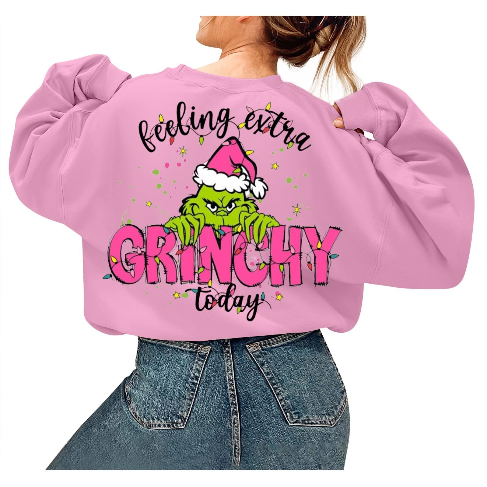 Жіночий різдвяний пуловер з круглим вирізом і блузкою з довгими рукавами M рожевий
Жіночий різдвяний пуловер з круглим вирізом і блузкою з довгими рукавами M рожевий