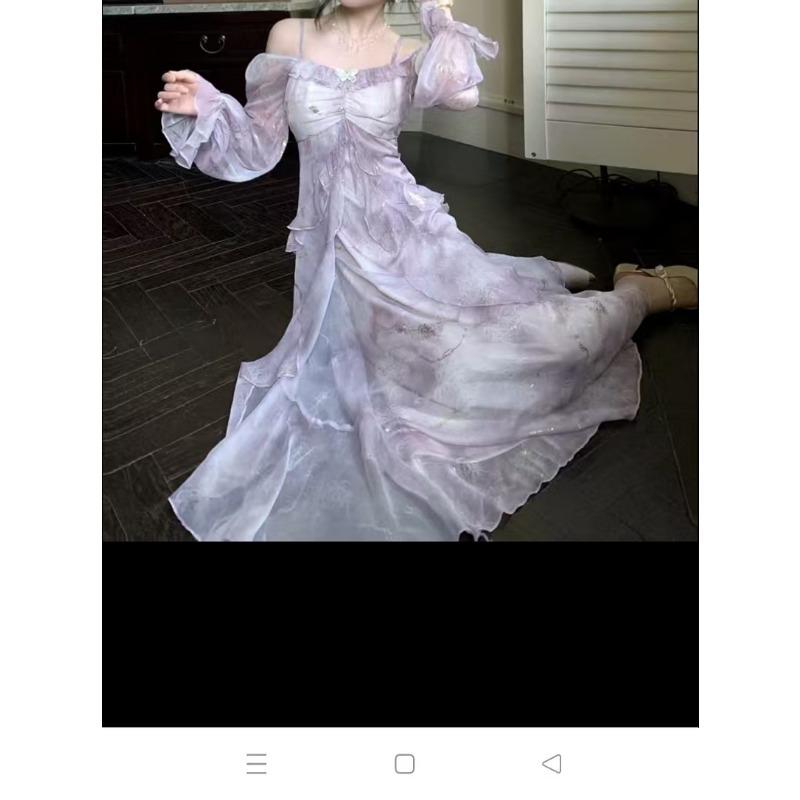 Весна Осінь Елегантна Мода Волани Сукня-метелик Жіноча З відкритими плечима Темперамент Сліп Вестидос Халат L фіолетовий
Весна Осінь Елегантна Мода Волани Сукня-метелик Жіноча З відкритими плечима Темперамент Сліп Вестидос Халат L фіолетовий