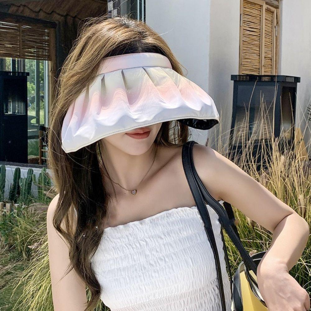 Big Brim Women Sunhat Breathable Empty Top Hat Sports Sun Hat Bucket Hat Summer style A
Big Brim Women Sunhat Breathable Empty Top Hat Sports Sun Hat Bucket Hat Summer style A