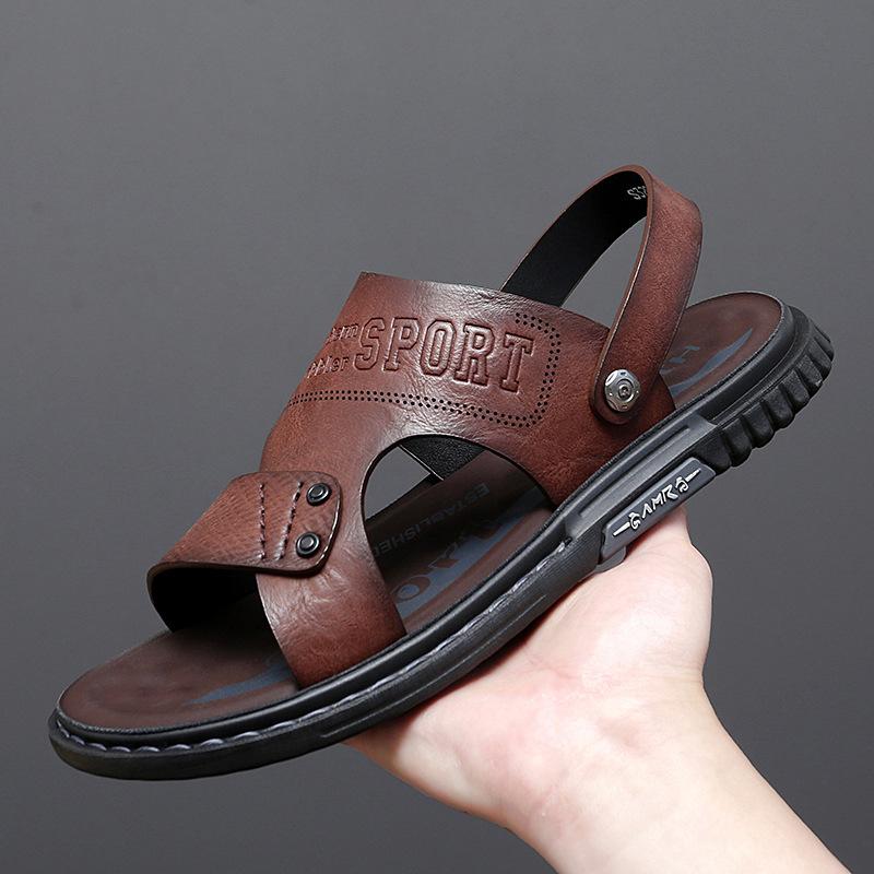 Summer new beach shoes men s sandals, leather breathable open-toed sandals dual-purpose men s shoes casual cowhide sandals 44
Summer new beach shoes men s sandals, leather breathable open-toed sandals dual-purpose men s shoes casual cowhide sandals 44