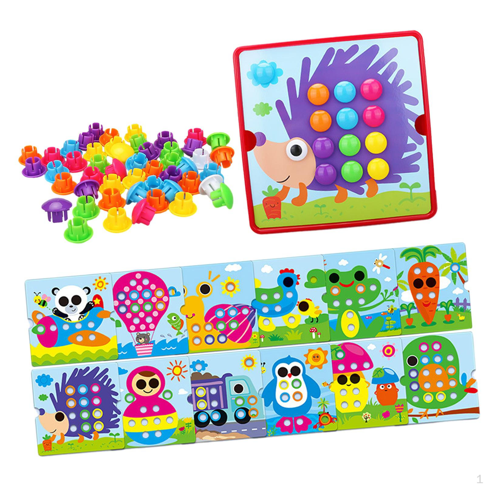 Игрушка-мозаика с колышками, 46 кнопками и 12 картинками для детей 2, 3, 4 лет Style F
Игрушка-мозаика с колышками, 46 кнопками и 12 картинками для детей 2, 3, 4 лет Style F