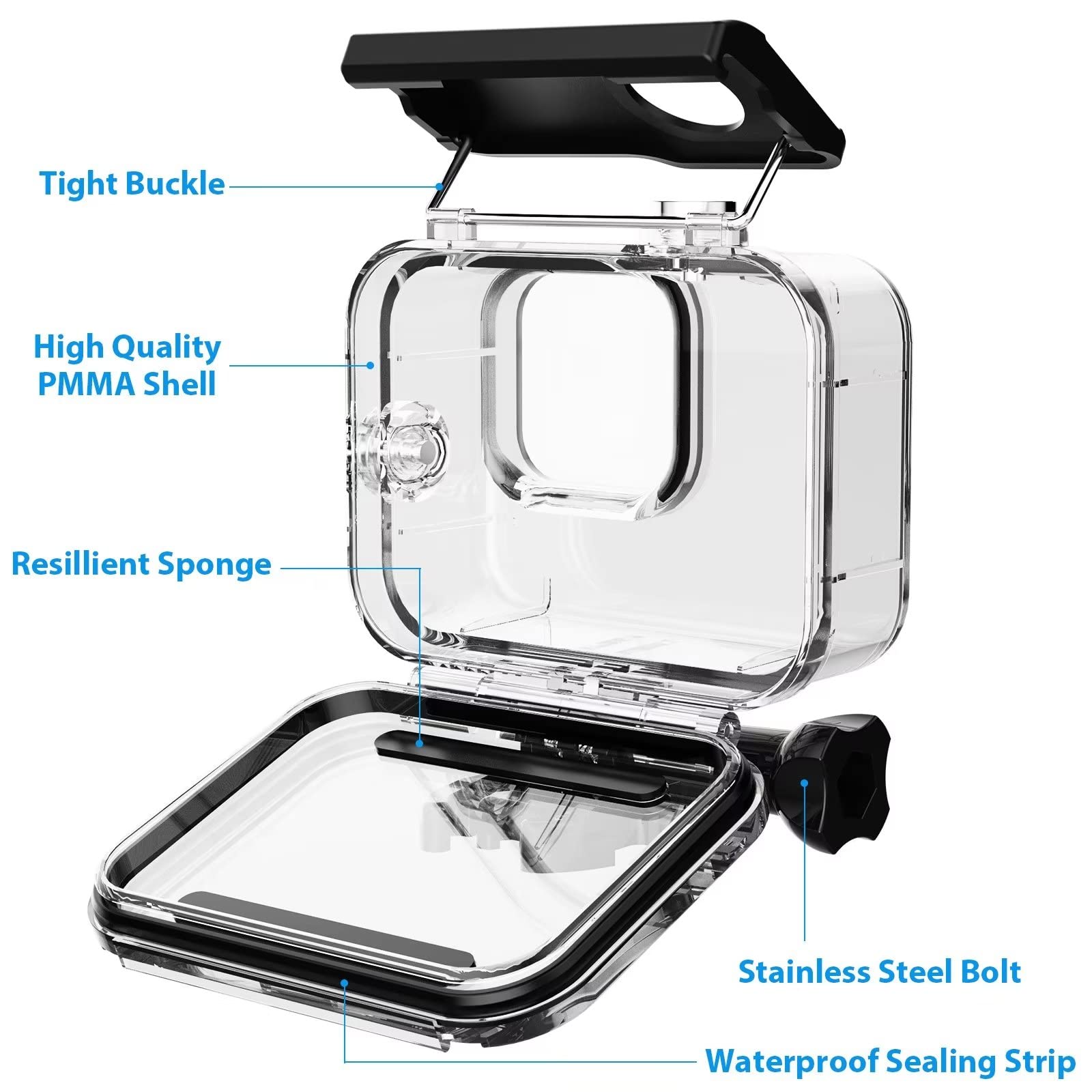 for GoPro Hero 11 10 9 Black Case Waterproof 60M Housing Diving Protective For Go Pro 9 10 GoPro9 Underwater Cover Accessories
for GoPro Hero 11 10 9 Black Case Waterproof 60M Housing Diving Protective For Go Pro 9 10 GoPro9 Underwater Cover Accessories