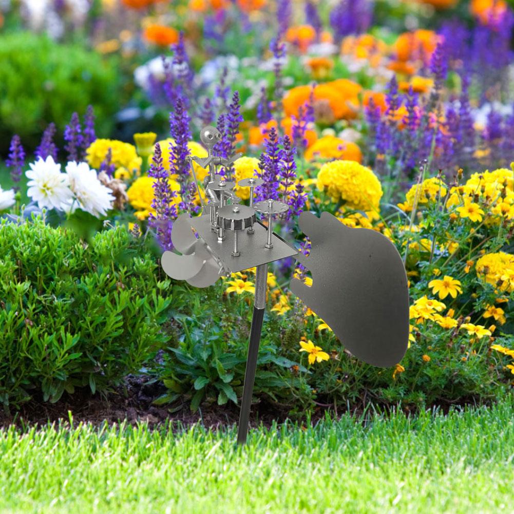 Decorative Wind Power Rock Art Statue Beat The Drums with The Wind Percussionist Music Figurines and Statues for Yard and Garden срібний
Decorative Wind Power Rock Art Statue Beat The Drums with The Wind Percussionist Music Figurines and Statues for Yard and Garden срібний